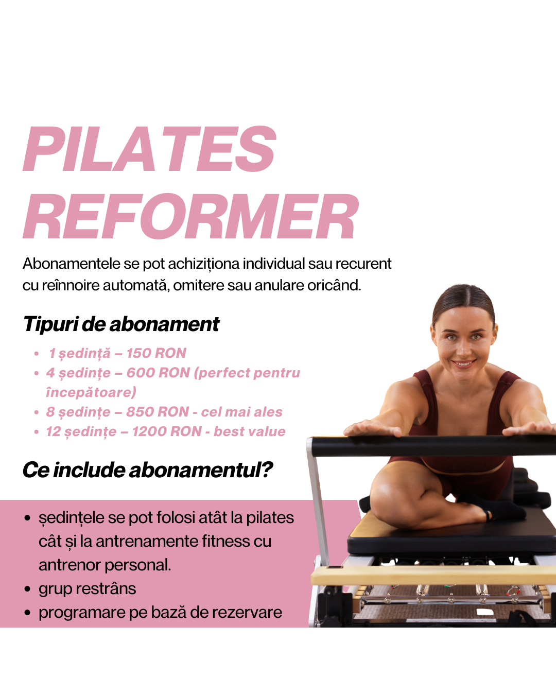 Pilates reformer