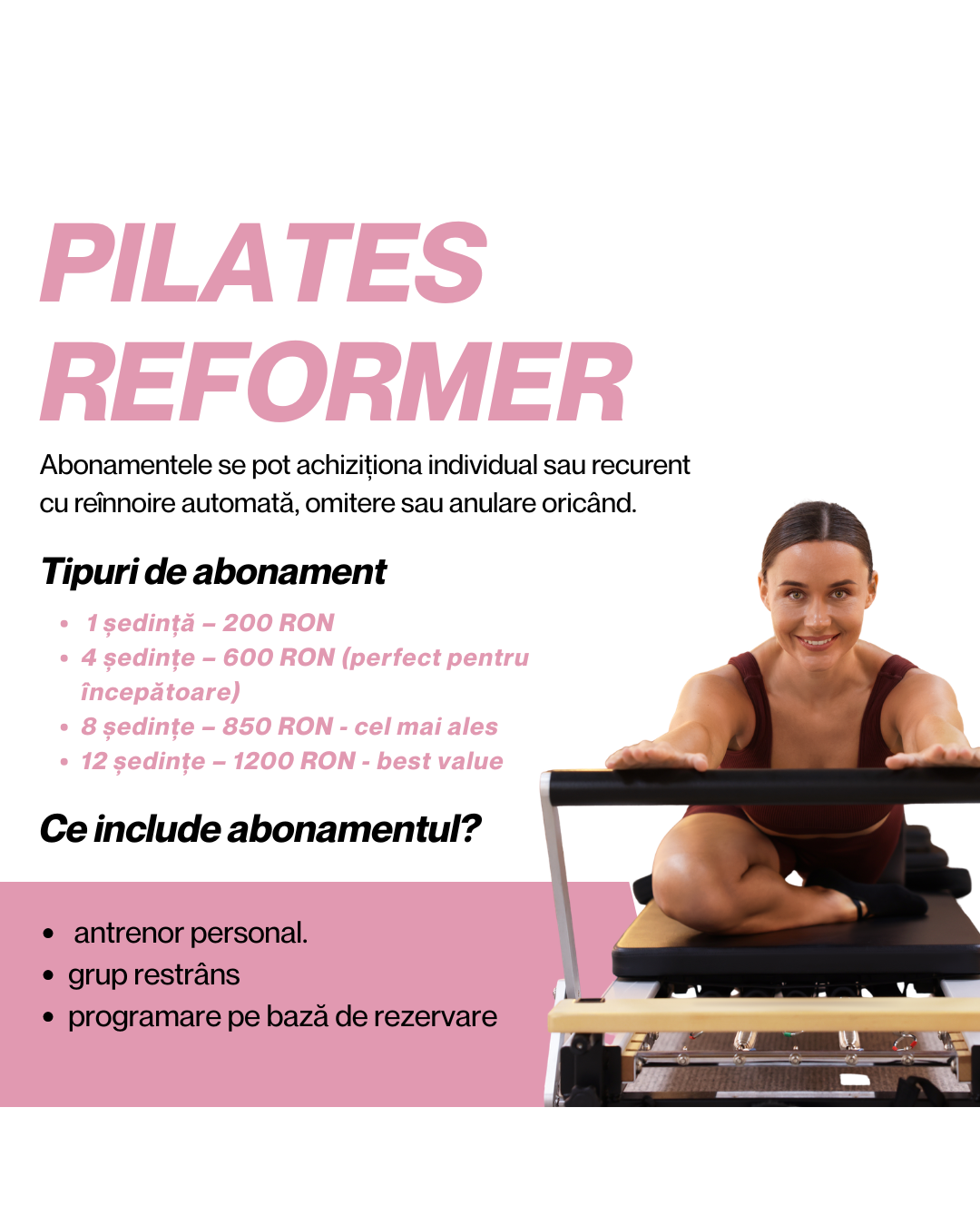 Pilates reformer